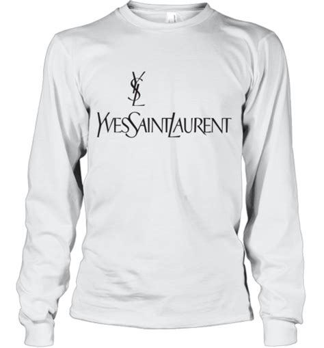 ysl long sleeve logo shirt|ysl tee shirts women's.